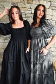 Nonni Gingham Darling Dress Black